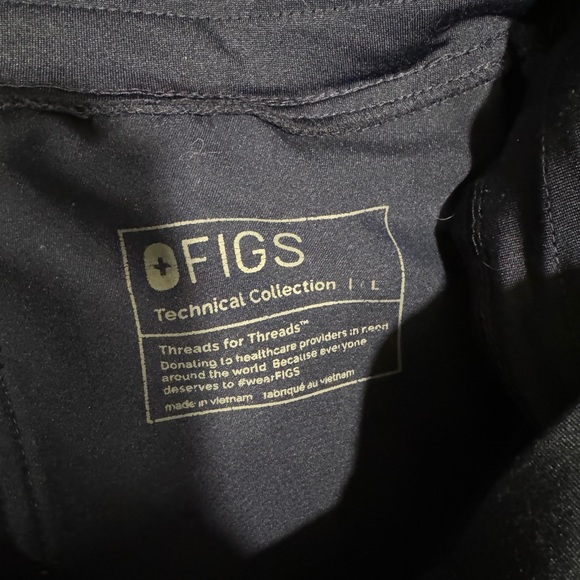 Figs High Waisted Zamora Scrub Joggers (Navy) - Picture 3 of 3